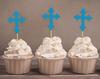 Darling Souvenir| Christening Baptism Cupcake Toppers| Dessert Decorations - Pack Of