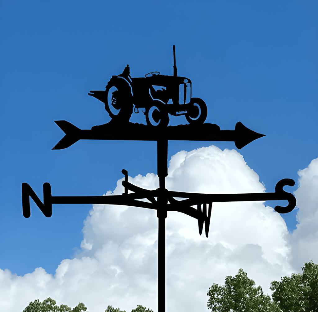 Decorative Iron Weather Vane - Outdoor Metal Roof Ornament