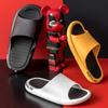 Fashion 2024 Summer Home Men Slippers Simple Black White Lovers Shoes Non-slip Bathroom Slides Flip Flops Indoor Women Platform Slippers