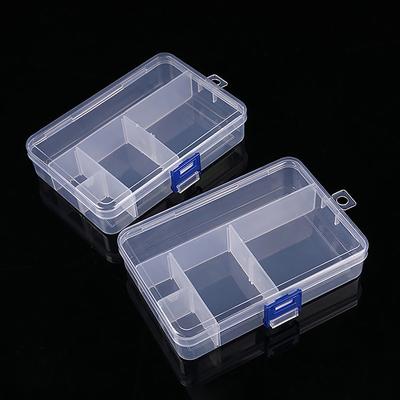 Przezroczyste plastikowe pudełko do przechowywania biżuterii Pojemnik na kolczyki Pudełko na naszyjnik w kształcie pierścionka