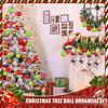 New Hand-painted Grinch Electroplated Plastic 6cm 12pcs/24pcs Christmas Ball Set Christmas Tree Pendant