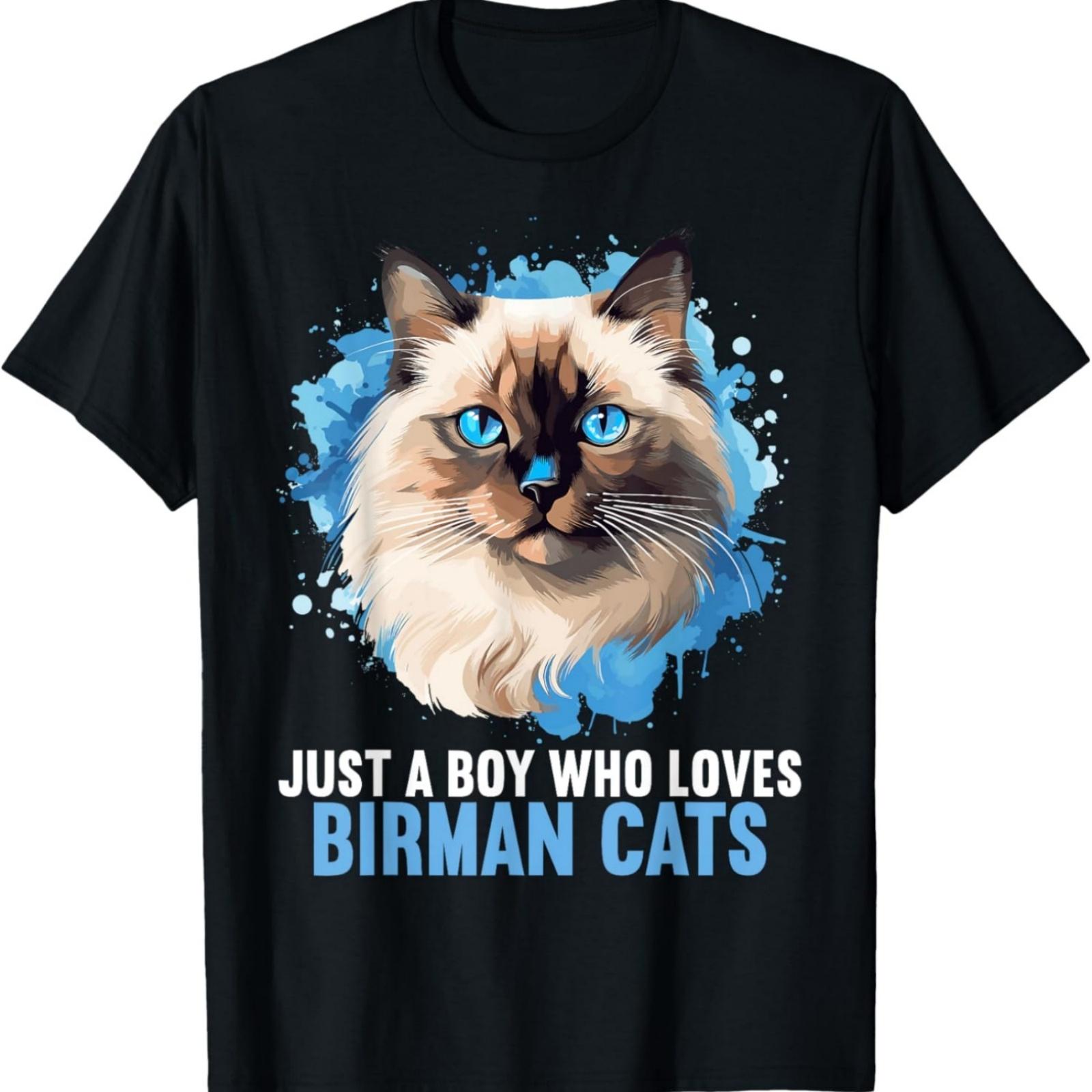 Just a Boy who loves Birman Cats Birman Cat T-Shirt XXXXXL разноцветный