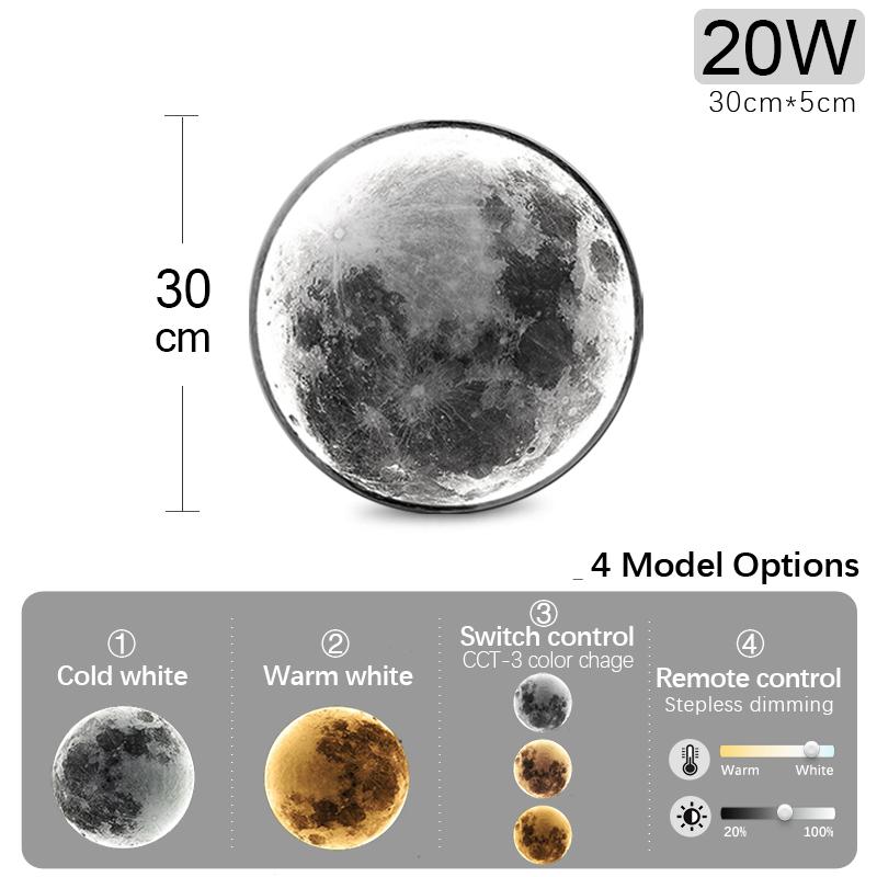 

Светодиодный потолочный светильник MARPOU Moon, современные лампы с теплым белым светом/регулируемой яркостью, светодиодный потолочный светильник для гостиной, спальни, декора Warm White
