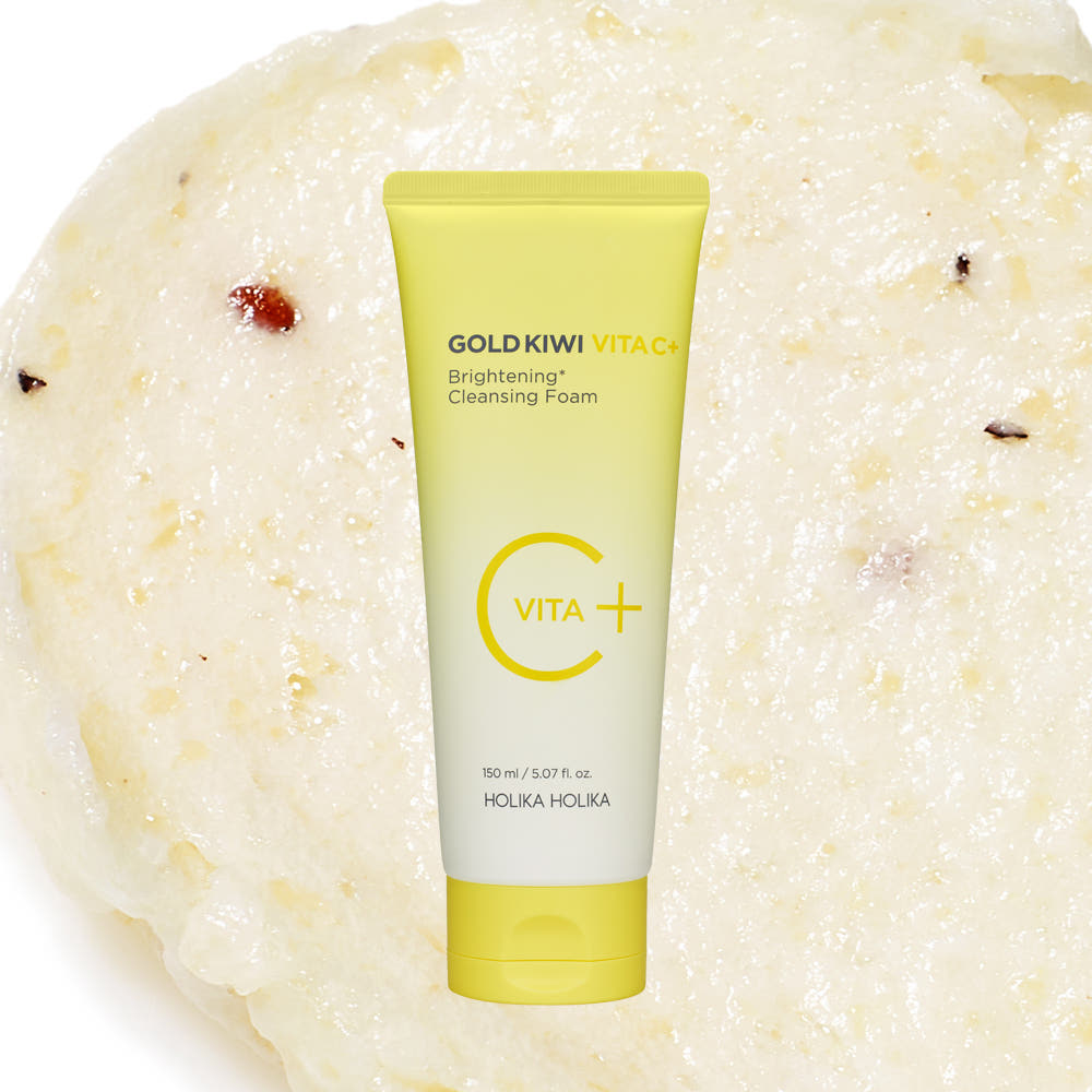 HOLIKA HOLIKA Gold Kiwi Vita C+ Brightening Cleansing Foam 150ml