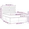 VidaXL Sommier à Lattes de Lit avec Matelas et LED, Lit Rembourré, Lit Double, Lit Adulte de Chambre à Coucher Intérieur, 3135122