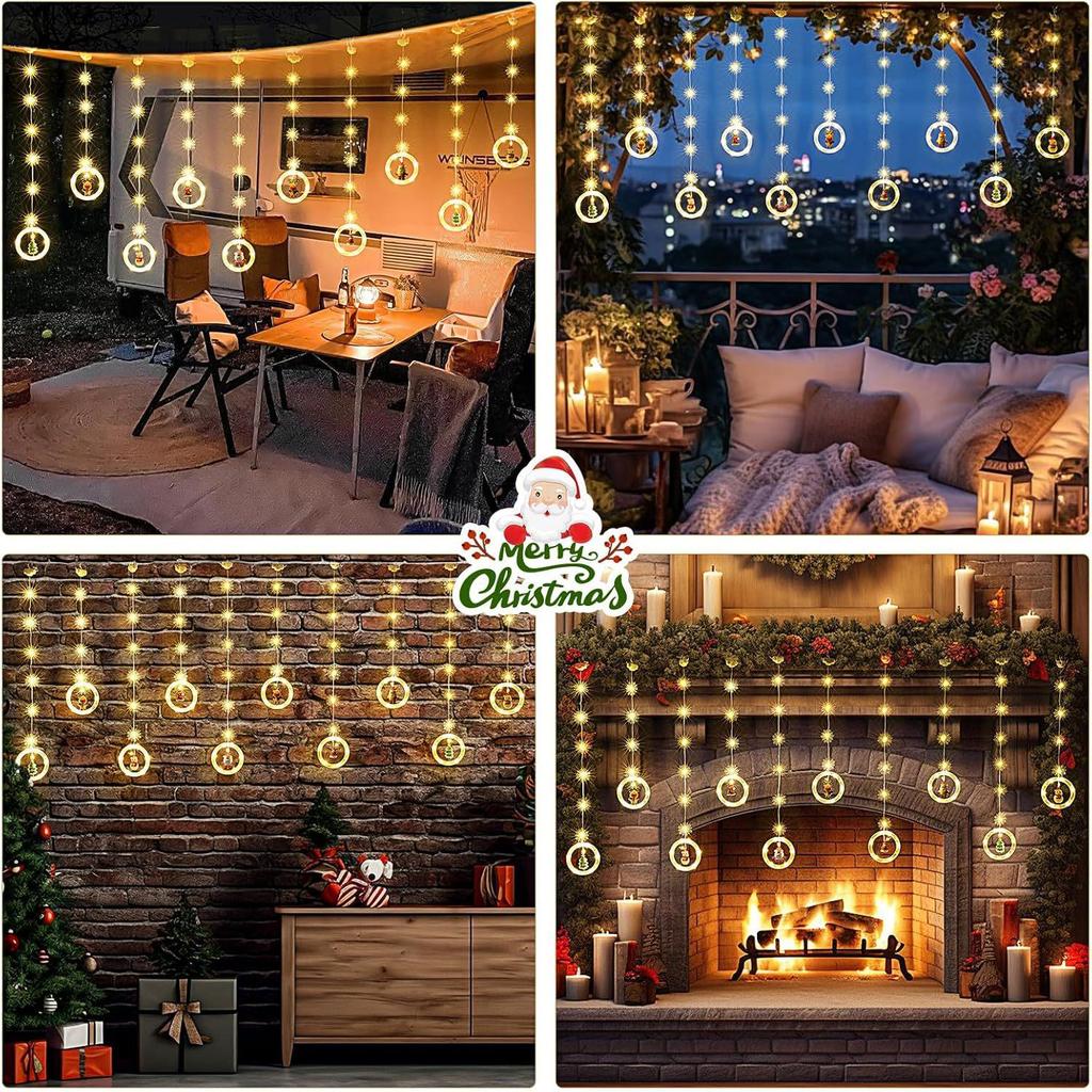 LED Flashing Curtain Lights for Christmas – Indoor Decorative Atmosphere Lighting