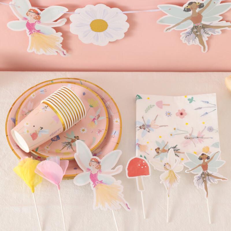 OIMG Fairy Paper Plate Party Set