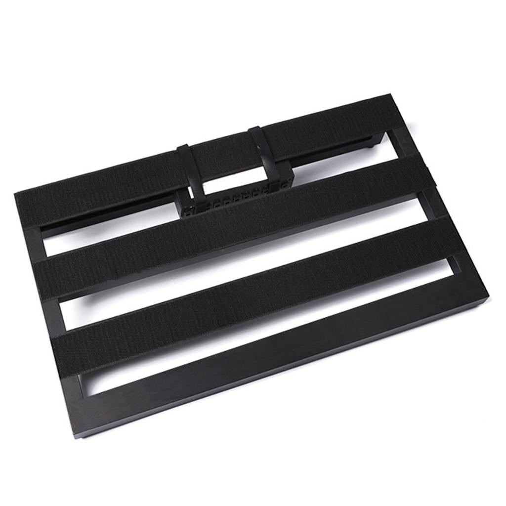 Großes Gitarreneffekt-Pedalboard aus Aluminiumlegierung, 19,7 * 11 Zoll, mit Tragetasche