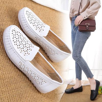 2023 nouvelles chaussures d'infirmière femmes été semelle souple sandales antidérapantes semelle plate chaussures simples pour femmes enceintes respirant une pédale chaussure de maman