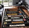 1pcs Retro Horror VHS Film Movies Large Rug Retro Carpet for Living Room Bedroom Man Cave Game Room Floor Mat Non Slip Decor