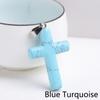Creative Lapis Lazuli Cross Pendant For Women