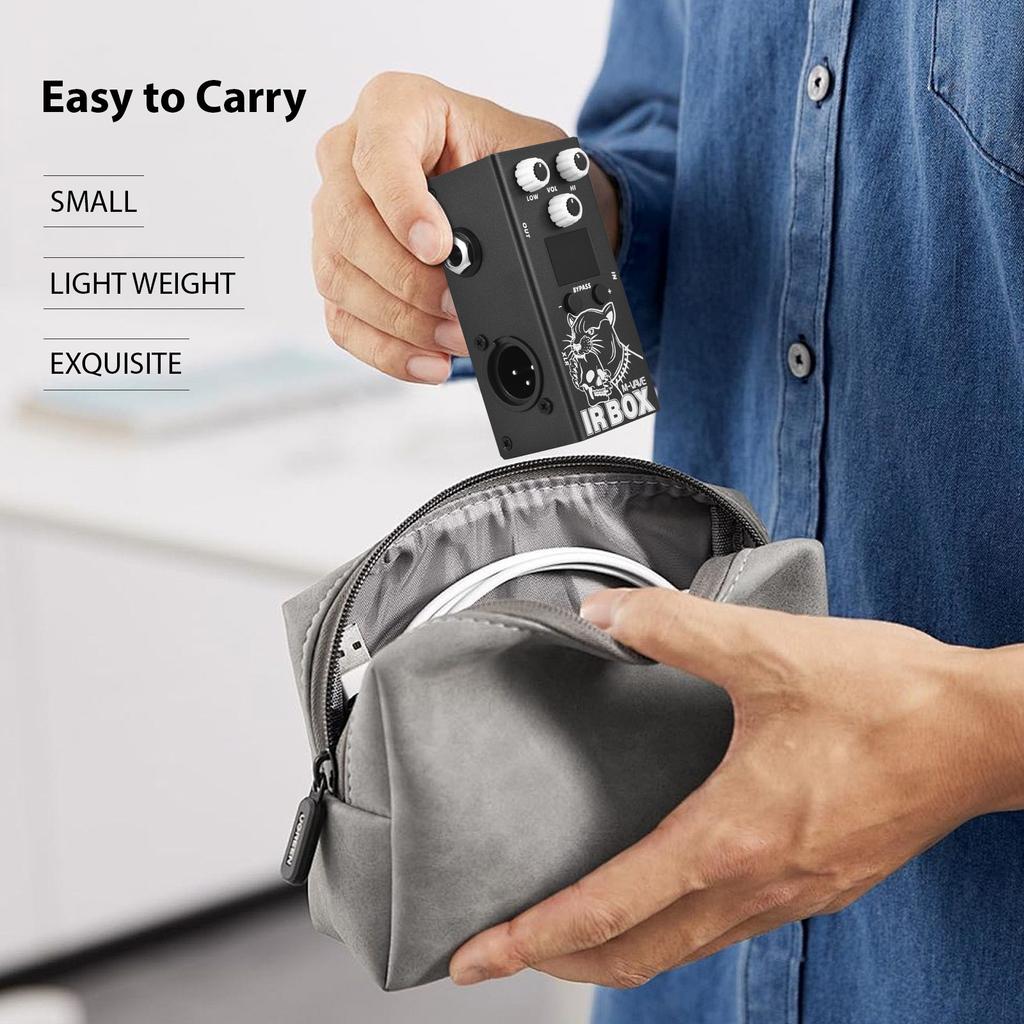 M-VAVE Guitar IR Box Effects Pedal with IR Cab Impulse Response Cabinets Speaker Simulator XLR