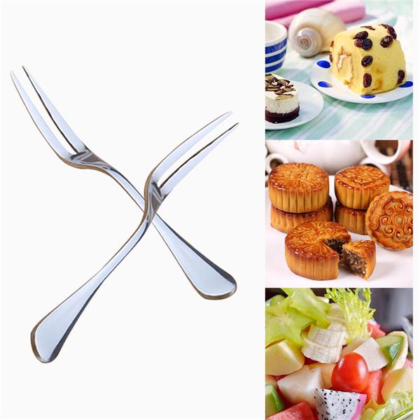 Buy Fruit Fork Stainless Steel TwoToothed Fork Cake Fork Cake Fork