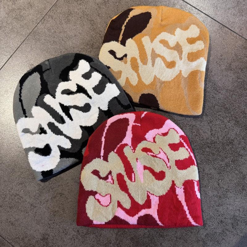 Letter Knit Beanie Unisex Casual Warm Winter Hat Men Women
