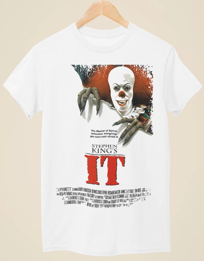 It Movie Poster Inspired Unisex White TShirt S
