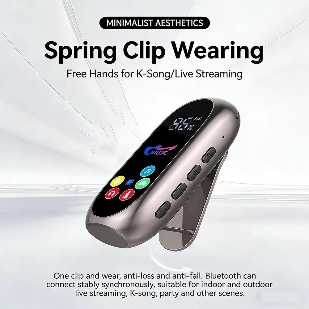 Noise Reduction Bluetooth Headphones Color Screen Wireless Earbuds Clip-On Earphones  Indoor Use