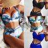 New Bikini, Steel Tray Fashionable and Sexy Digital Printing High Waist Split Bikini