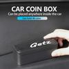 Car Coin Storage Case Anti-dust Change Money Storage Box Auto Accessories For Hyundai Genesis Azera GDI i10 i20 i30 i40 ix20 R7