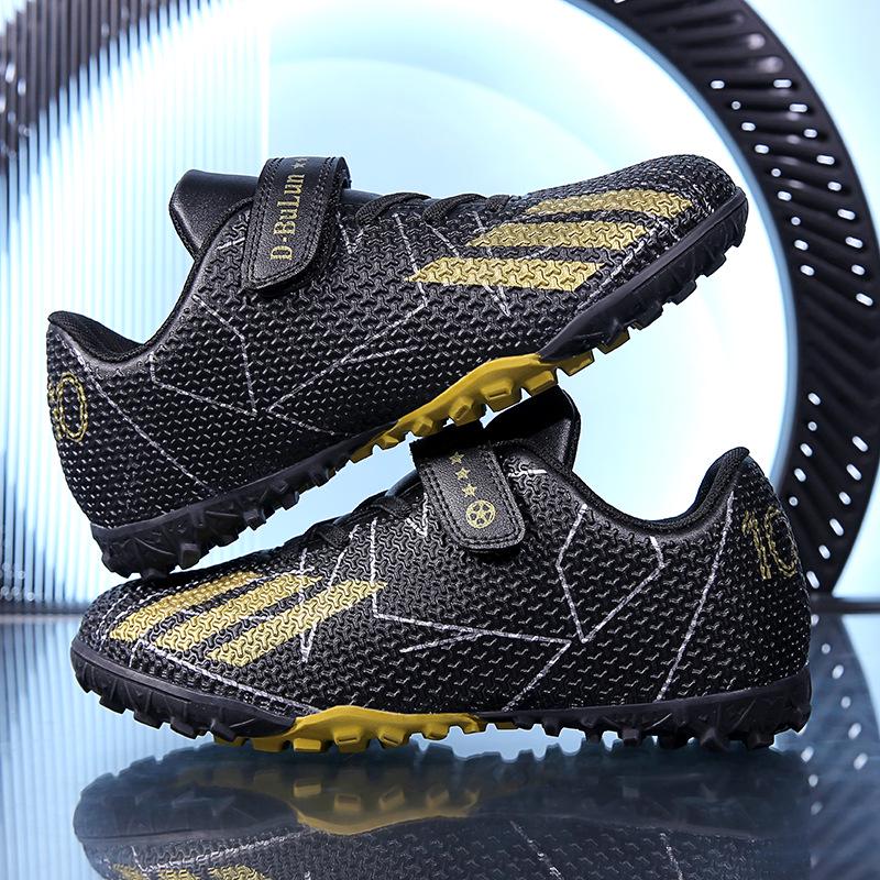 Velcro Soccer Shoes for Kids - Student Training Turf Cleats, Size 28-39