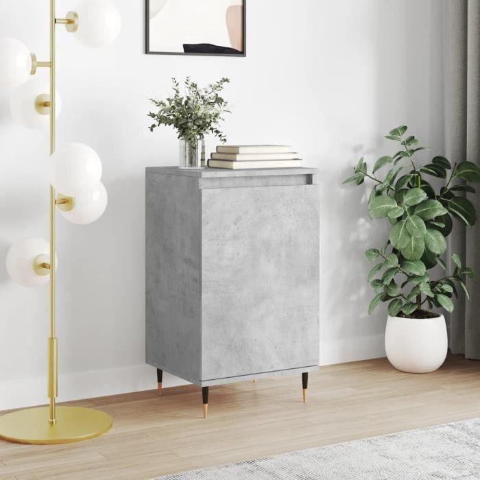 VidaXL Buffet gris béton 40x35x70 cm bois d'ingénierie 831044