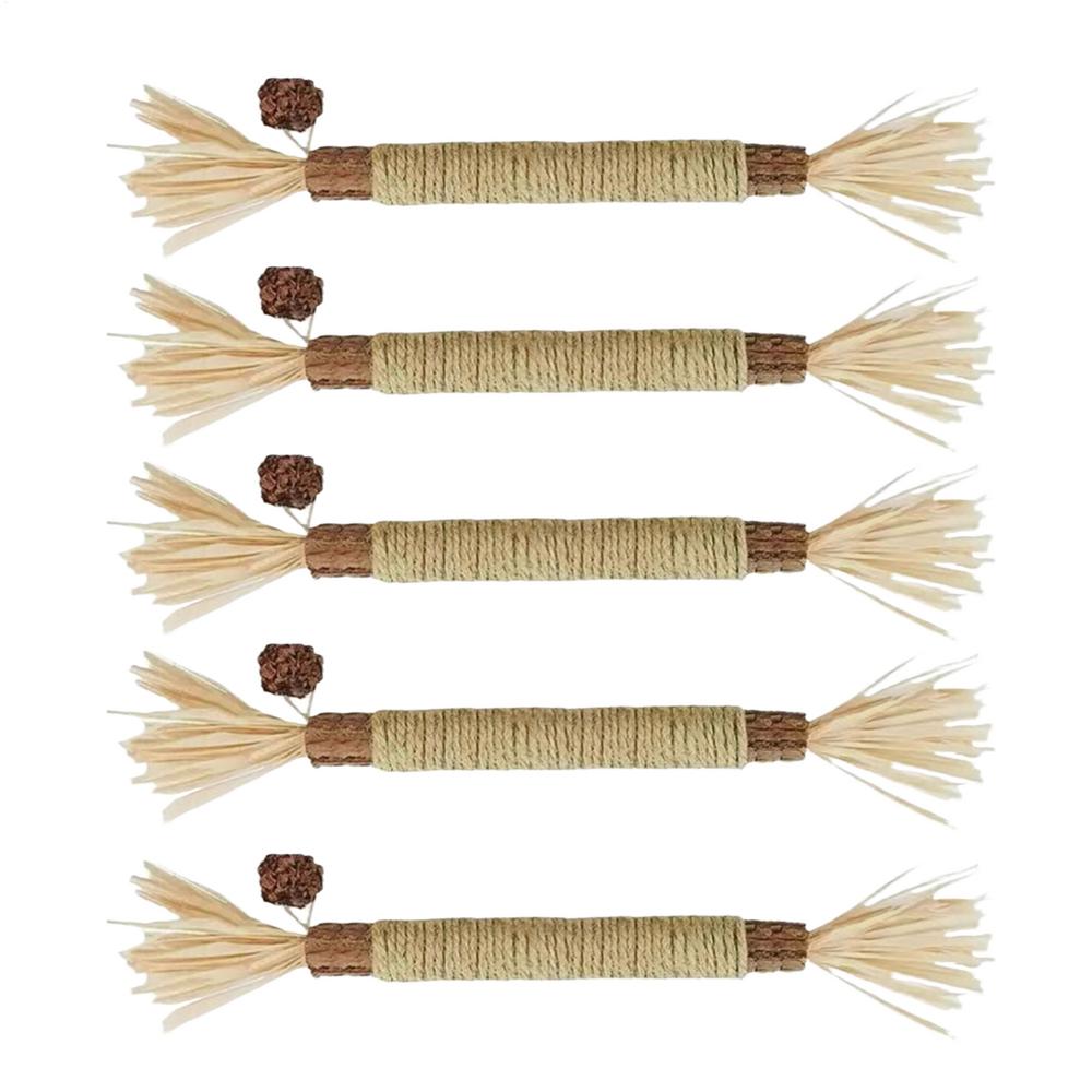 

5 Pieces Silvervine Sticks Natural Chew Bite Resistant Pet Supplies Natural Silvervine Sticks Cat Chewing Toys Pet Supplies