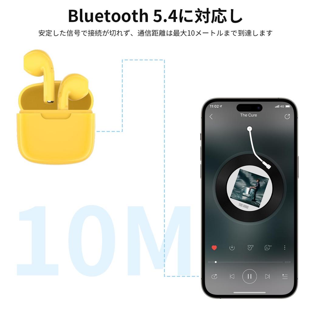 Design Bluetooth Wireless Earbuds with Touch Auto Sound Quality Deep Low 13mm 4 Hours of Continuous Single Ear Noise Cancelling Microphone for for and