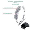 Smyoue GRA 2mm Full Moissanite Ring for Women Lab Created Diamond S925  Silver Plated 18k Wedding Jewelry Wholesale