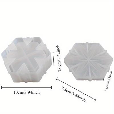 1 Set Snowflake Design Resin Mold Jewelry Box with Lid Silicone Epoxy Casting Mold for DIY Crafts Candy Storage