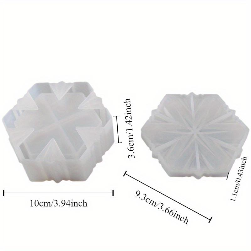 1 Set Snowflake Design Resin Mold Jewelry Box with Lid Silicone Epoxy Casting Mold for DIY Crafts Candy Storage