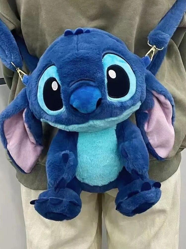 Stitch Plüschtier Tasche mit Canvas Innentasche für den täglichen Freizeitgebrauch
