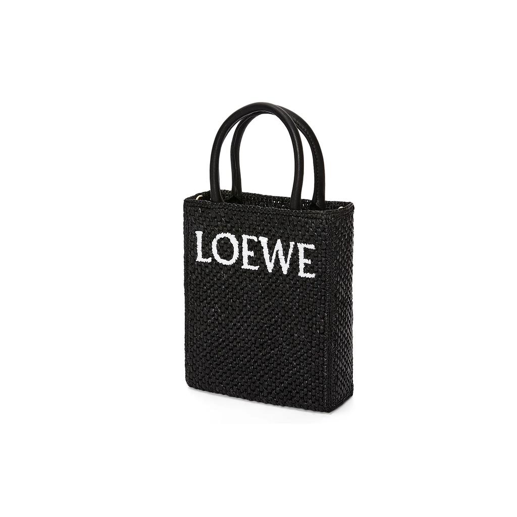Loewe A5 Tote Bag Black/White Women Tote_bags A563S30X09-1102