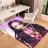 Demon Slayer Nezuko Printed Absorbent Washable Carpet, Non-Slip Bathroom Mats, Kitchen Rugs, Yoga Mat,Living Room Entrance, Camping Picnic Rugs