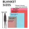 67 model robot fleece blanket is machine-washable and suitable for use on sofas, beds, for travel, camping, and in living rooms