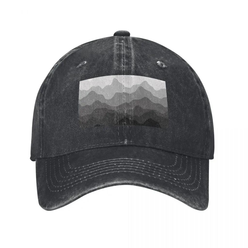 Grey mountains Baseball Cap summer hat Luxury Hat Hip Hop dad hat Elegant Womens Hats Unisexs