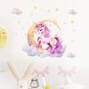 Luminous Pink Unicorn Cloud Star Room Decal Stickers