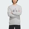 Adidas City Escape Letter Logo Print Pullover Sweatshirt Men Tops Light-Grey IT3962