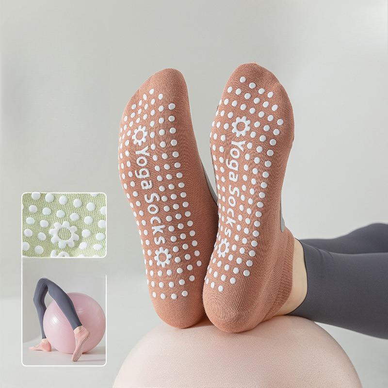 Yoga Socks, Women's Boat Socks, Summer Thin Pure Cotton Fitness Dance Silicone Anti-slip Sports Socks, Professional Pilates Socks