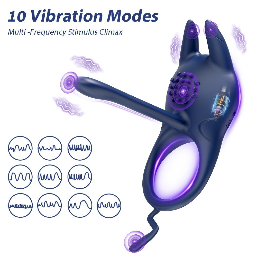 Vibrator Penis Ring For Men Glans Penis Long Lasting Exercise Vibrator Cock Ring Silicone Adult Sex Toy For Couples