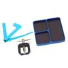 RC Screw Tray Aluminum Alloy RC Nuts Storage Fixing Tools Holder Plate with Disassembly Tool and