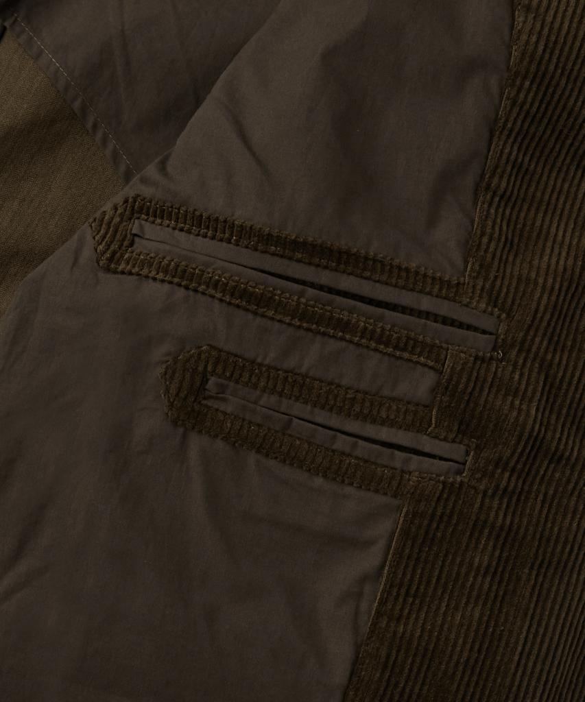 OUTSTANDING High Density Corduroy Classic 3-Button Jacket_Brown
