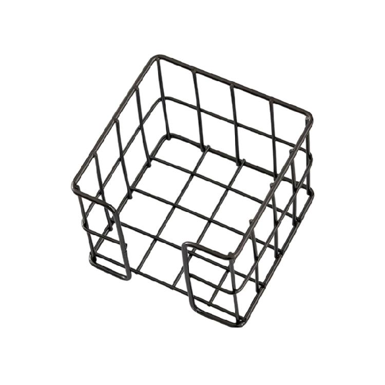Держатель для блокнотов Металлическая сетка Коробка для хранения заметок Держатель для блока заметок Настольный держатель для блокнотов Коробка для офисного стола 27x95x80мм чёрный 759₽