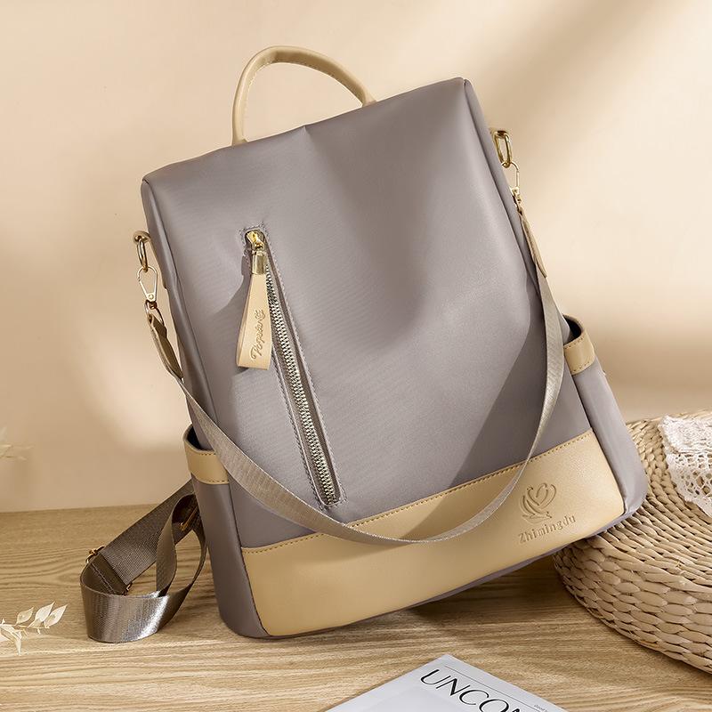 Bags Women s Summer New Women s Casual Backpack Fashion Oxford Anti-theft Travel Backpack School Bag хаки