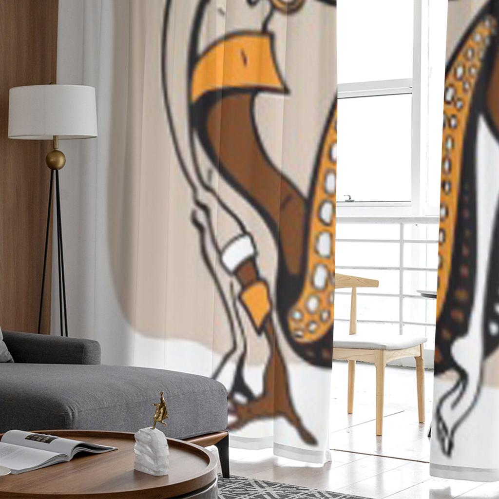 Afrikanische Frau im ethnischen Stil, transparente Tüllvorhänge für Wohnzimmer, Schlafzimmer, Küchendekoration, Voile-Organza-Vorhänge