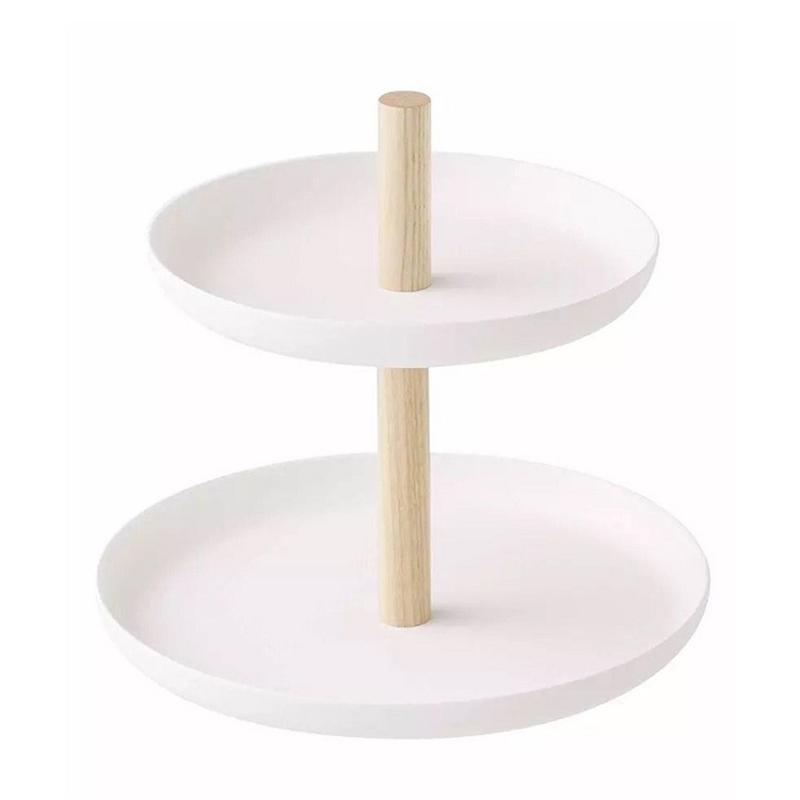 

Двухслойная отделочная стойка, настольный лоток для ювелирных изделий, модный женский держатель для хранения косметики