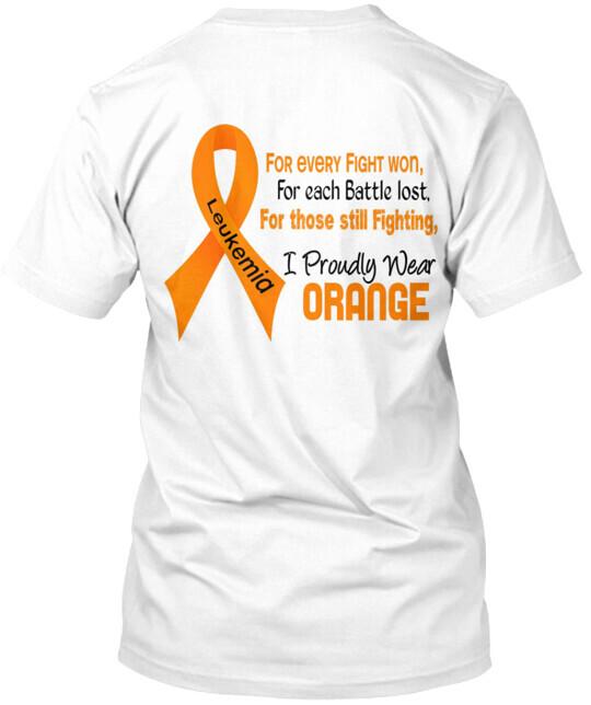 Leukemia Awareness Tee T-shirt Size S to 5XL