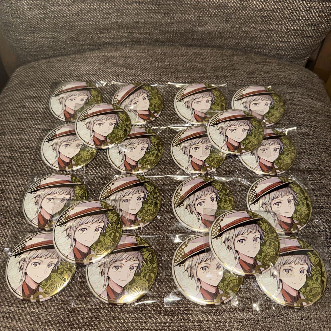 

[USED] Bungo Stray Dogs Harukawa 35 Art Collection Gamers Foil-stamped Can Badges Nakajima Atsushi 20 pieces