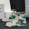 Mode Tenis Graffiti Personalisierte Männer Schuh 2024 Herbst Männer Sport Schuh High Top Canvas Schuh Männer Tennis Trend Skate Schuh Männlichen casual Schuh