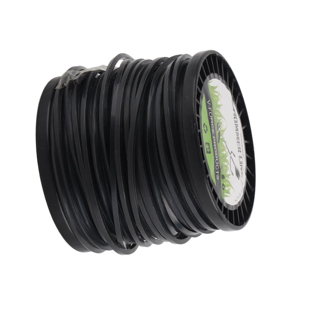 3.3mm String Trimmer Line High Cutting Efficiency Low Noise Quadrate Black Trimmer Line for Most Lawn Mowers Farm