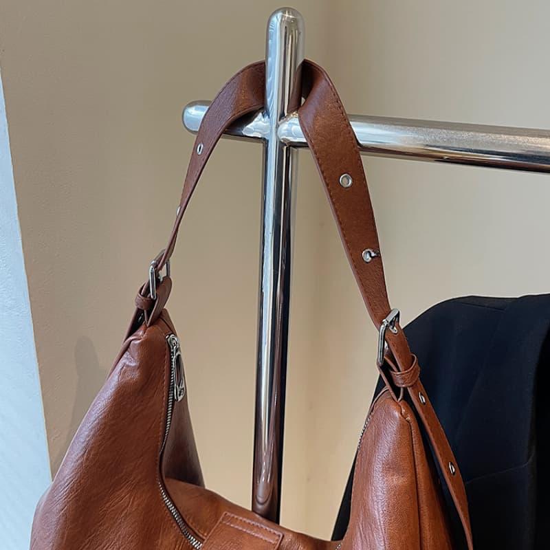 Teksturowana torba casualowa moda retro torba na ramię listonoszka