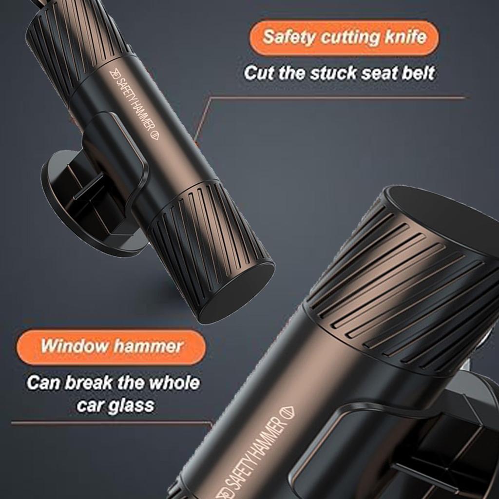 Car Life-saving Safety Hammer Seat Belt Cutter Multi-function Car Window Breaking Press Striker Escape Device